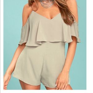 Grey Frilly Romper
